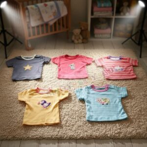 Cotton Baby T-Shirts 5 Pack in Kenya | Soft, Comfortable & Breathable