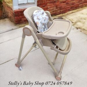 Feeding chair convertible to a swing