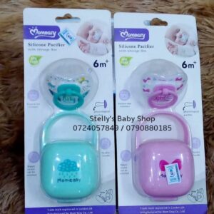 momeasy silicone pacifier with storage box