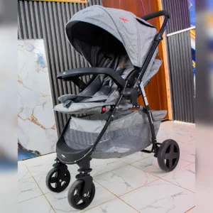 SK10 Reversible Baby Stroller – Lightweight Foldable Pushchair (Grey)