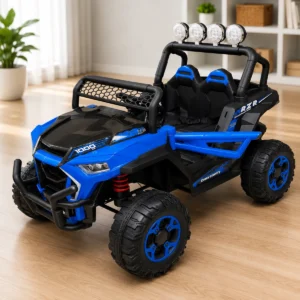 Kids Electric RZR Off-Road UTV Ride-On Car – Blue 2-Seater Battery Powered Adventure Vehicle