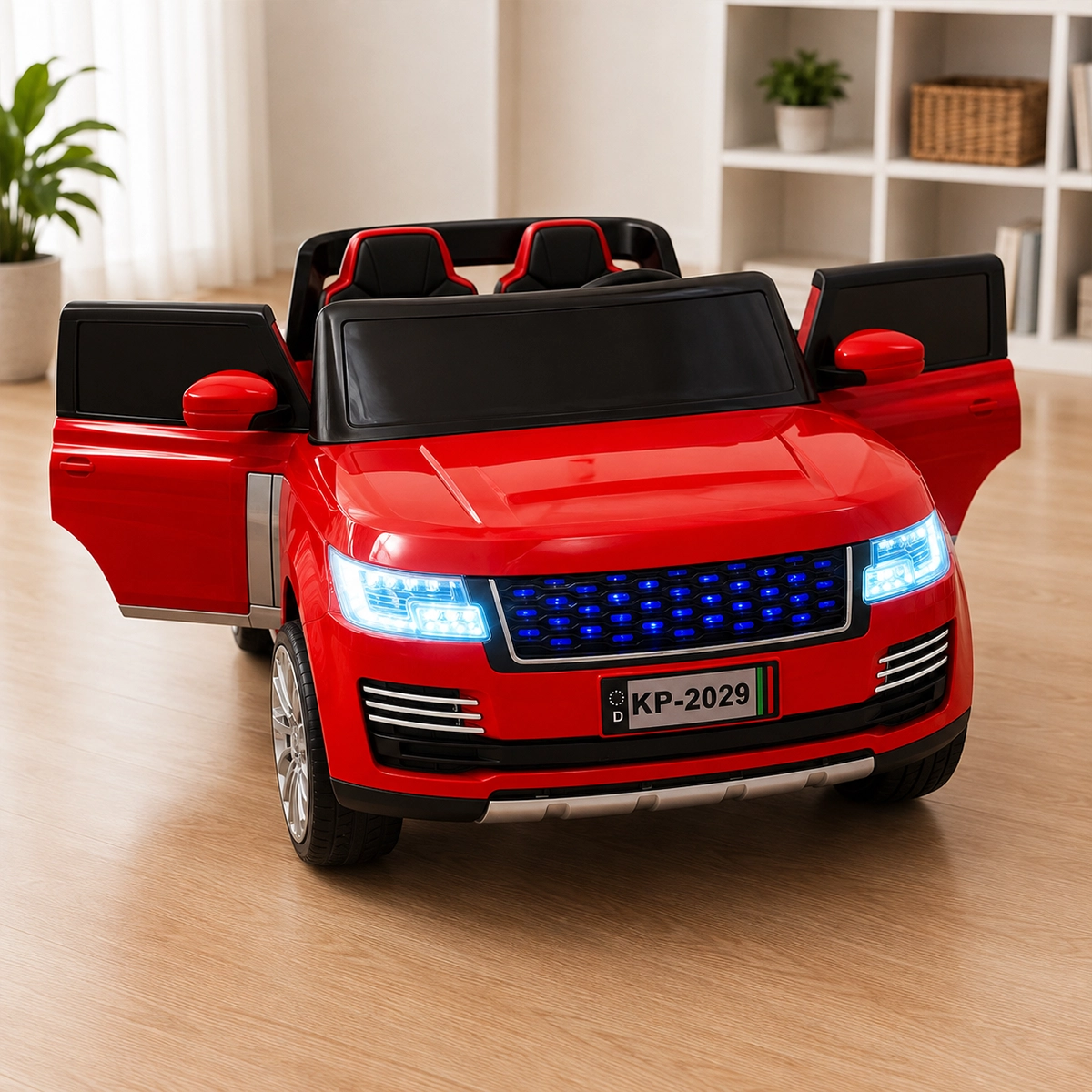 Luxury 2-Seater Electric Ride-On SUV for Kids – Red Battery Powered Car with Opening Doors - Image 3