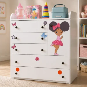 4 by 4 Wooden Chest of Drawers